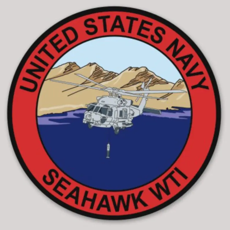 Officially Licensed Us Navy Seahawk Wti Sticker 1