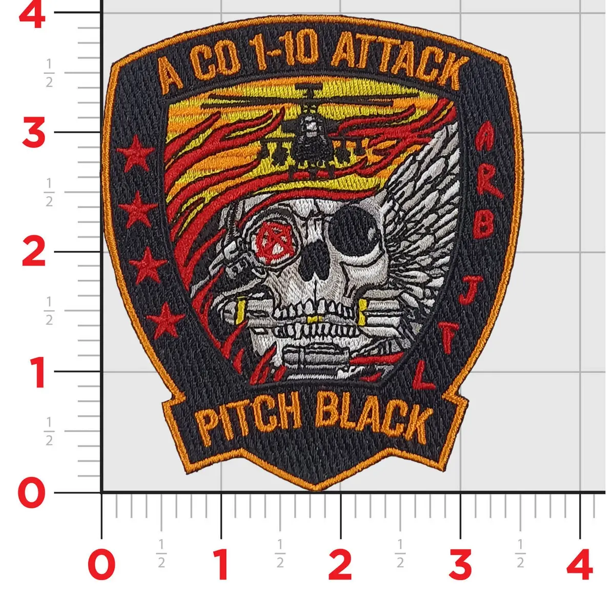 Official Alpha Company 1-10 Attack Pitch Black Patch 1