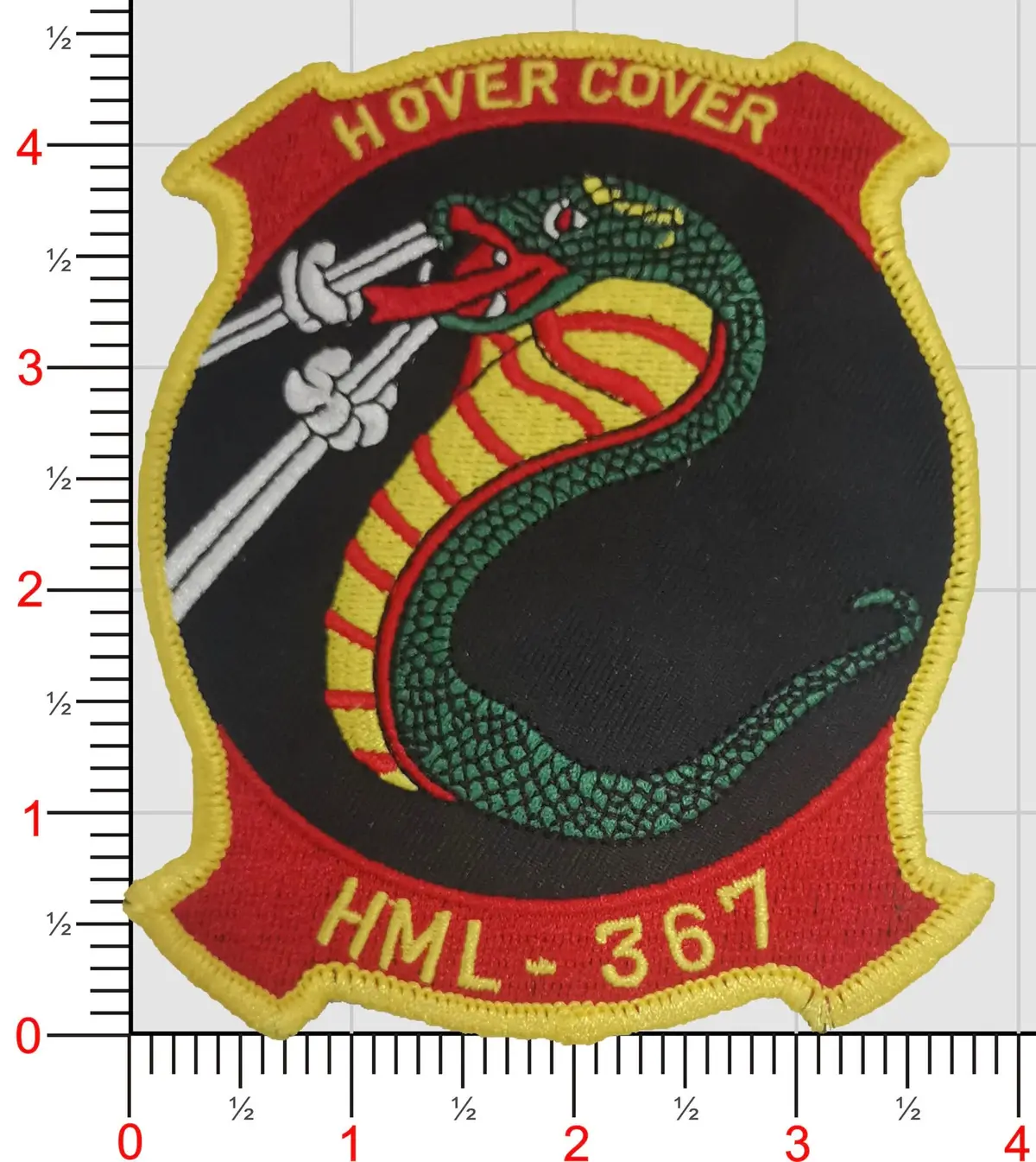 Officially Licensed Usmc Hml-367 Scarface Squadron Patch 1