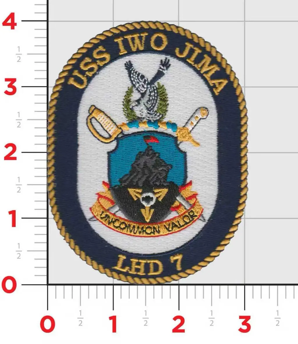 Officially Licensed Us Navy Uss Iwo Jima Lhd-7 Patch 1
