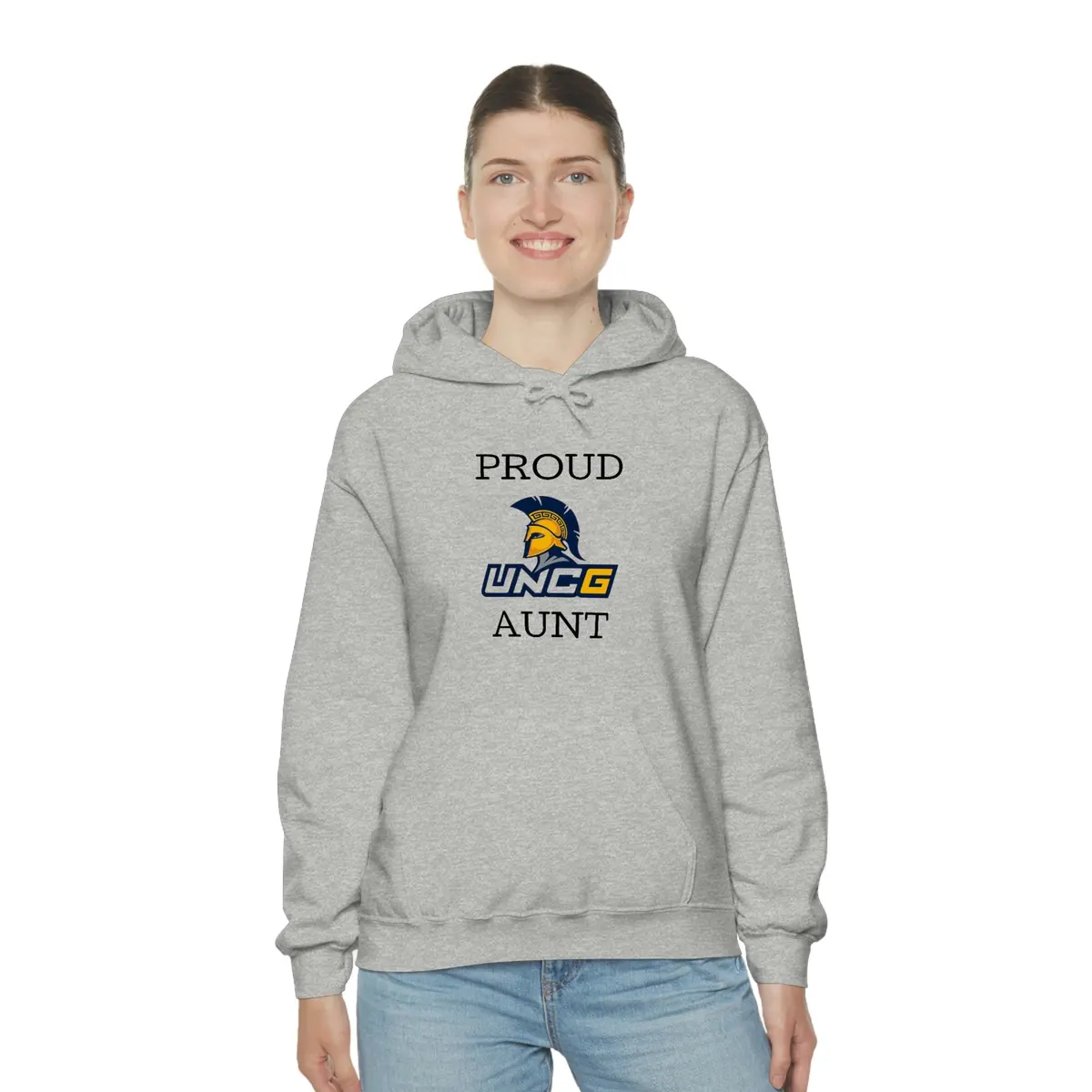 Proud Uncg Aunt Hooded Sweatshirt 1
