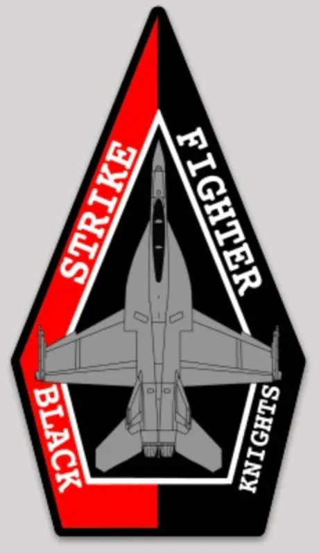 Officially Licensed Us Navy Vfa-154 Black Knights Sticker 1