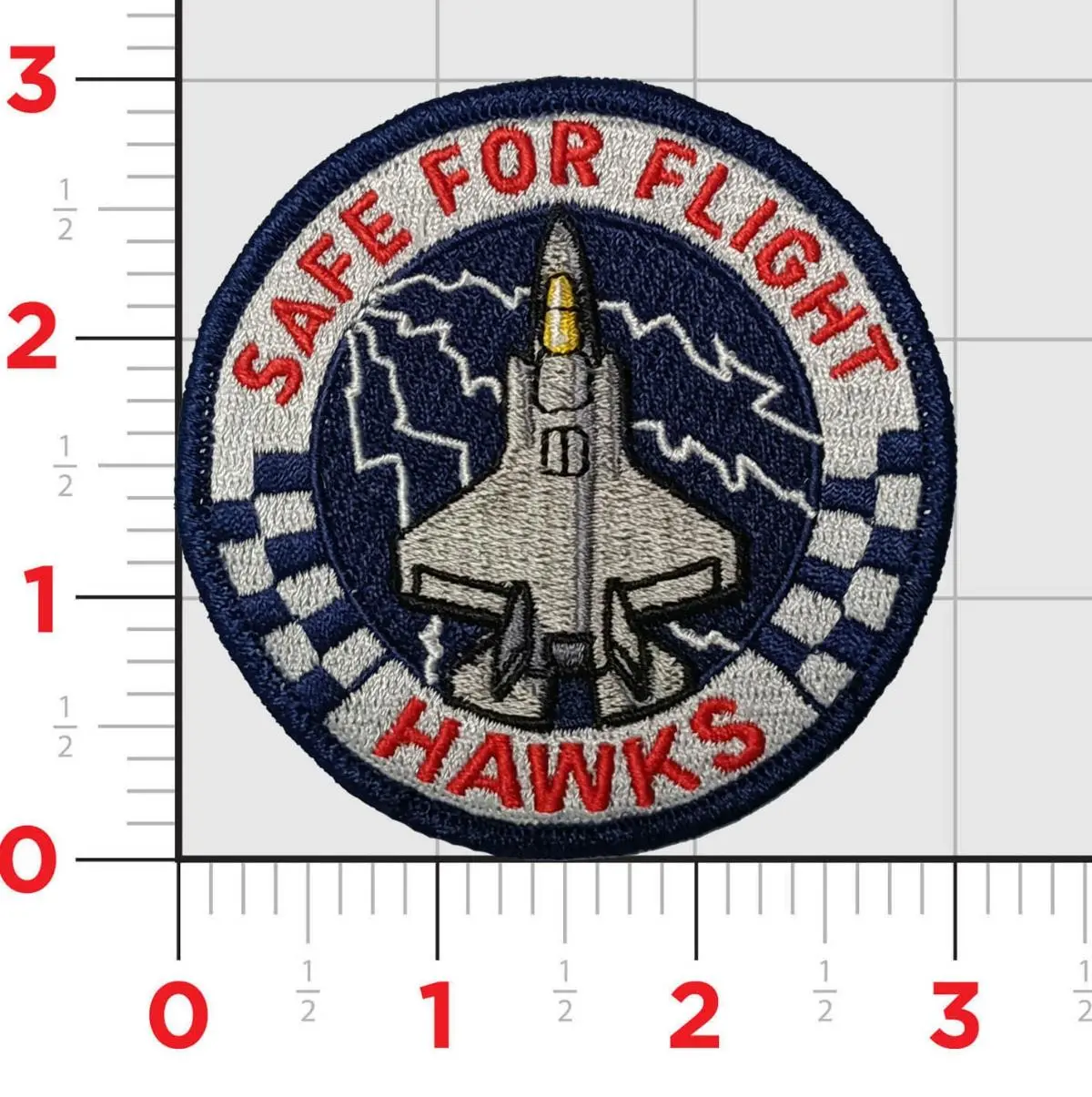 Official Vmfa-533 Hawks Safe For Flight Sff F-35 Shoulder Patch 1