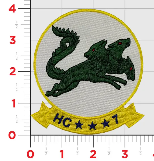Officially Licensed Hc-7 Sea Devils Squadron Patches 1