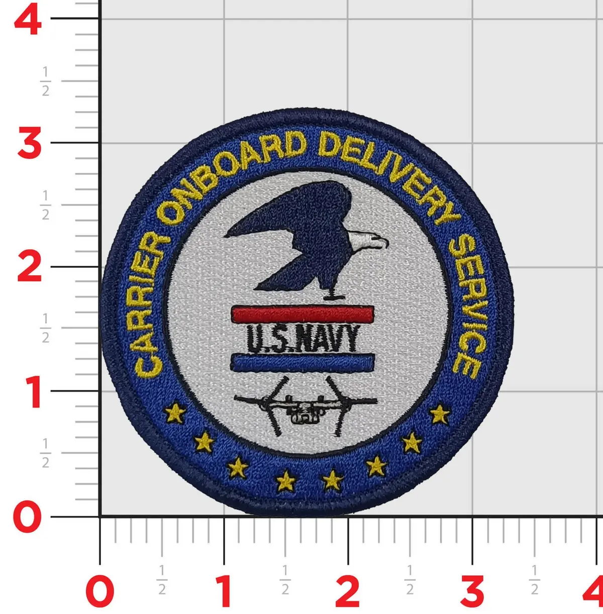 Official Us Navy V-22 Carrier Onboard Delivery Cod Patch 1