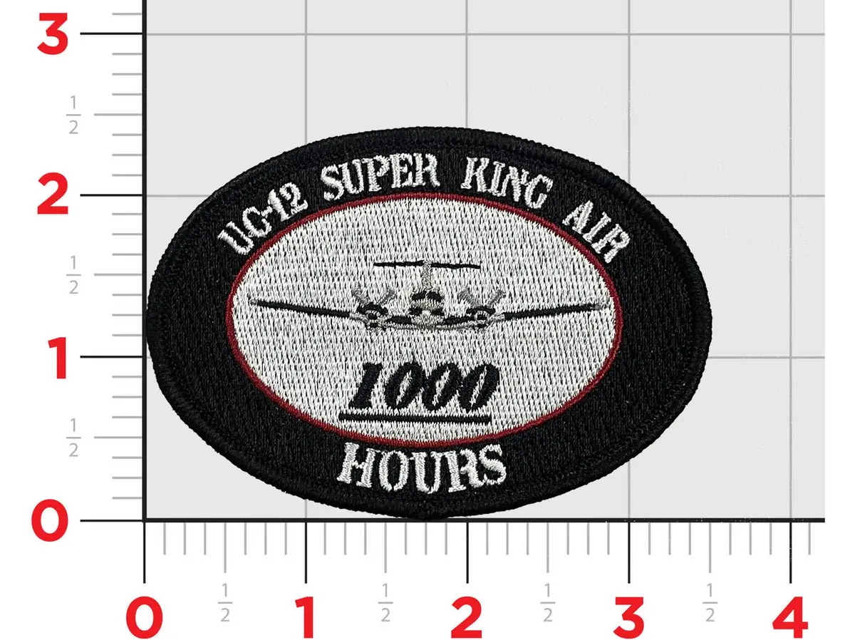 H&Hs New River Uc-12 Super King Air 1000 Hours Patch 1