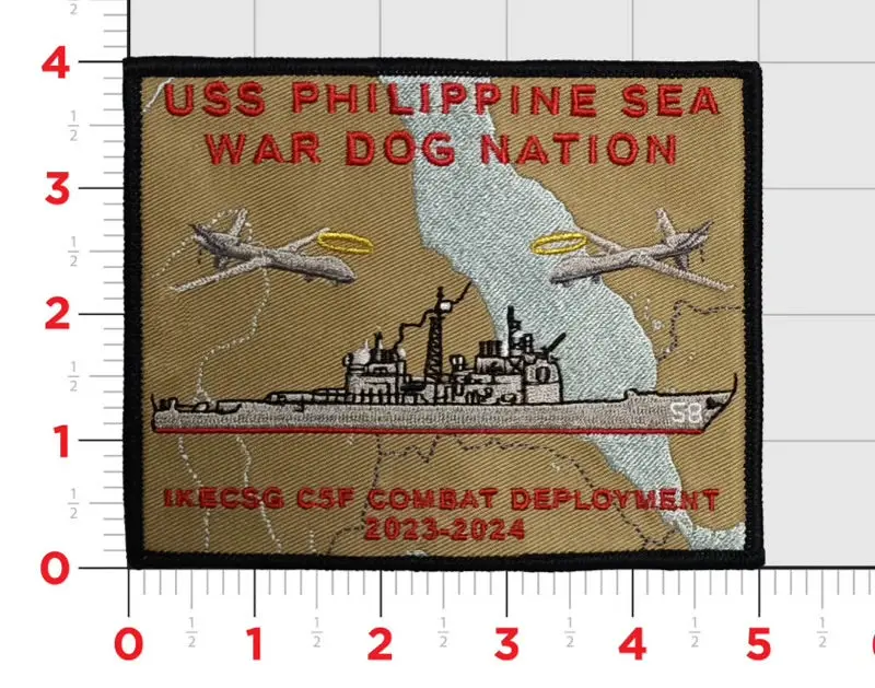 Official Cg-58 Uss Philippine Sea 2023-2024 Cruise Patch 1
