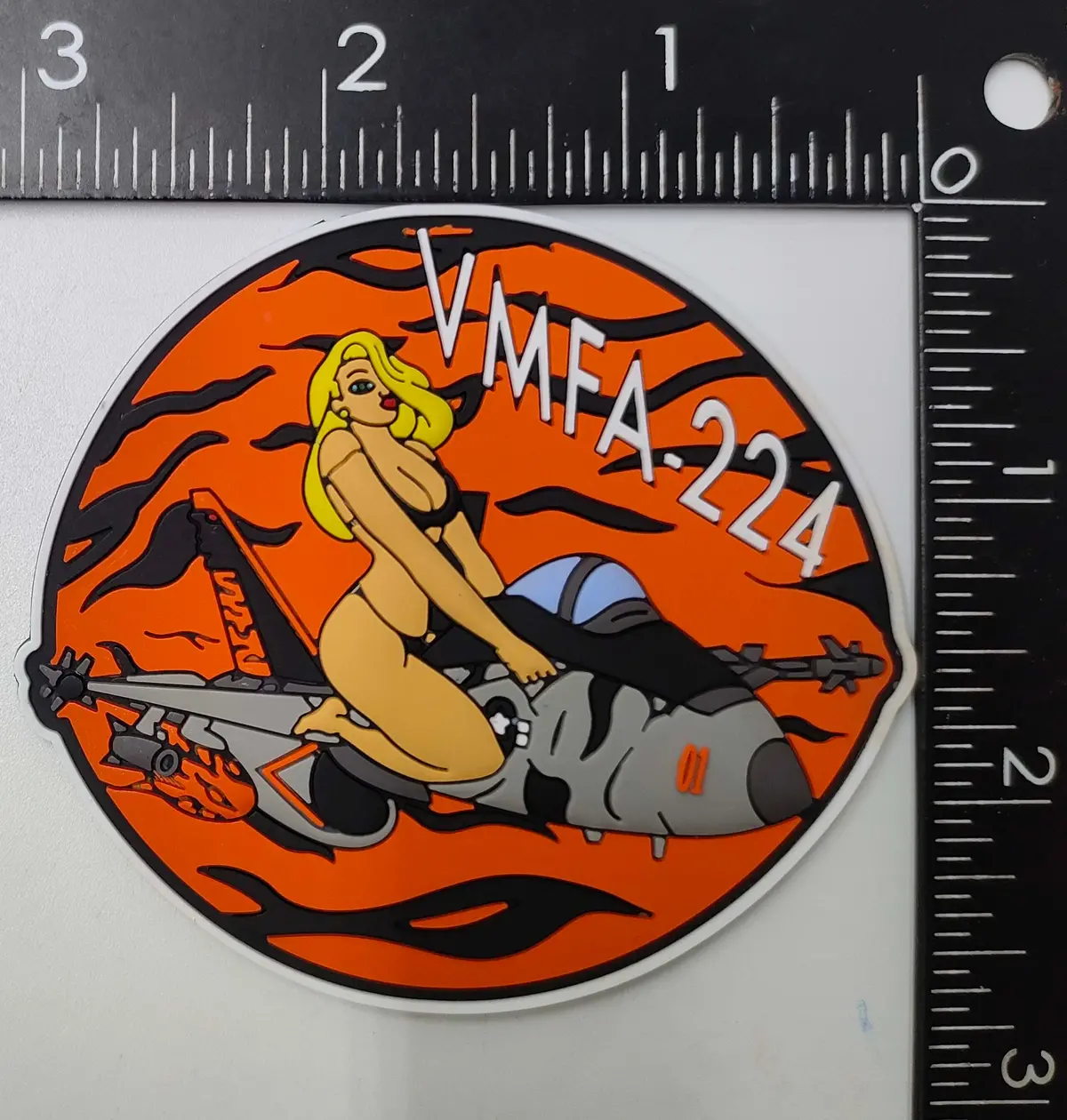 Official Vmfa-224 Bengals Pvc Shoulder Patch 1