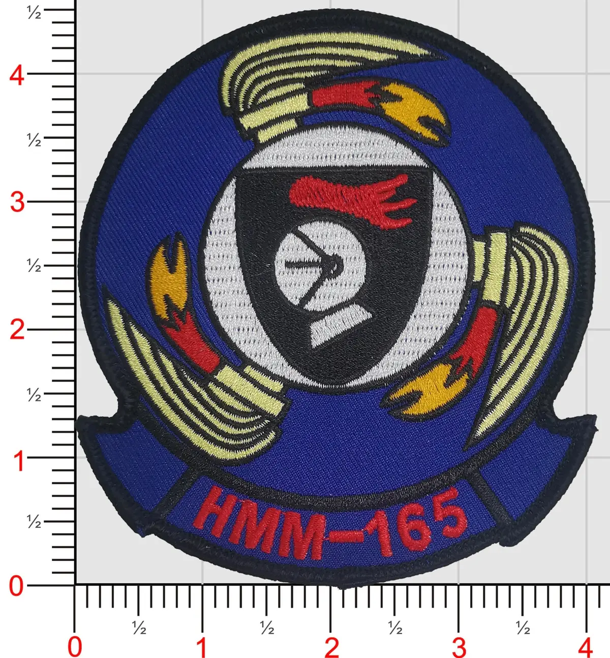 Officially Licensed Usmc Hmm 165-White Knights Patch 1