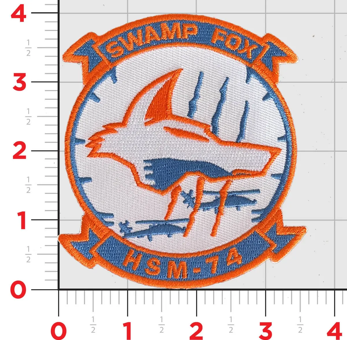 Official Hsm-74 Swamp Fox Ambush Chest Patch 1