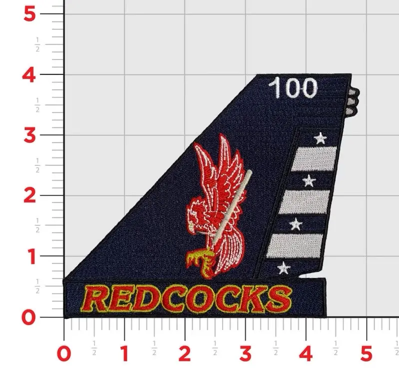 Official Vfa-22 Redcocks F-18 Tail Flash Patch 1