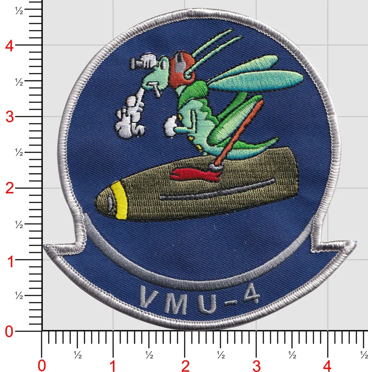 Officially Licensed Usmc Vmu-4 Throwback Patch 1