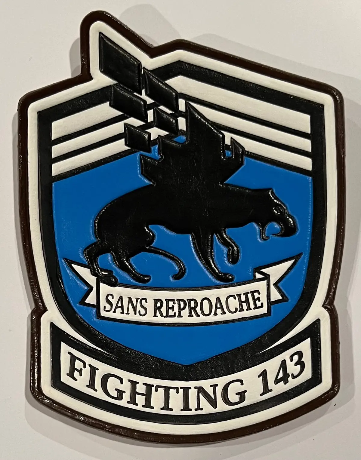 Officially Licensed Vf/Vfa-143 Pukin Dogs Leather Patches 1