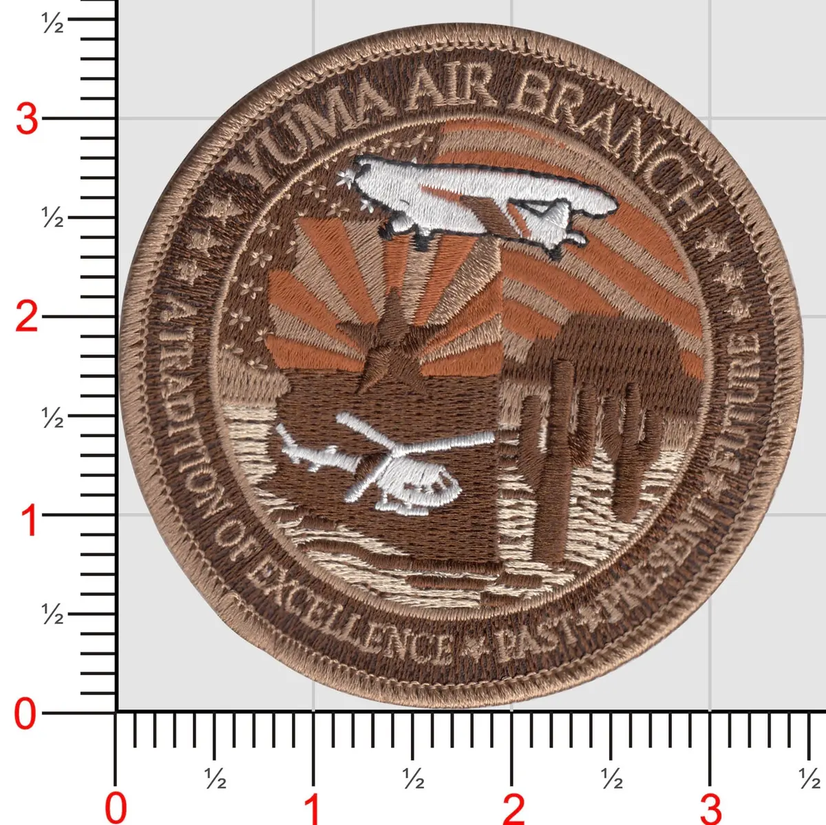 Us Customs & Border Protection Cbp Yuma Air Branch Subdued Brown Patch 1