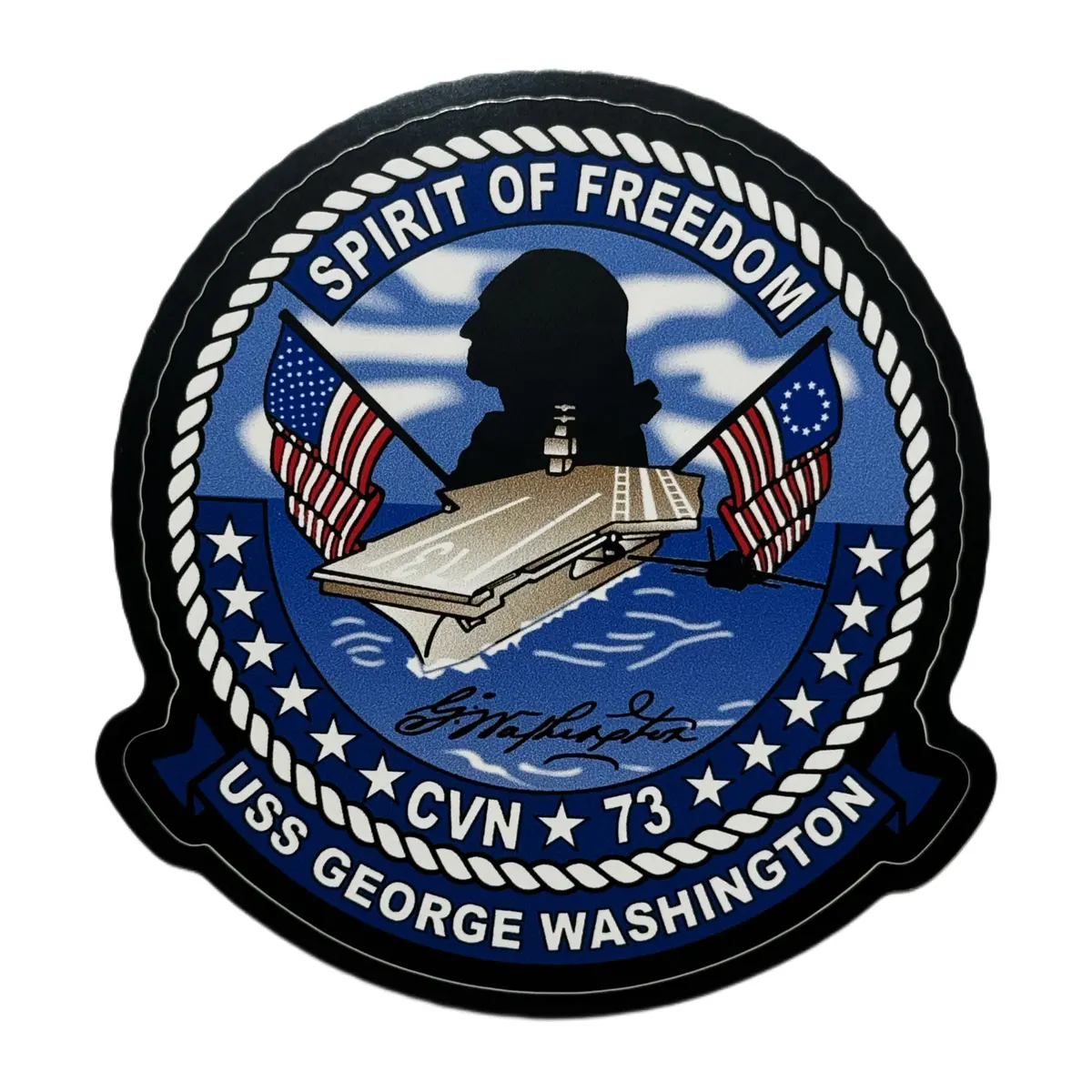 Uss George Washington Cvn-73 Sticker 1