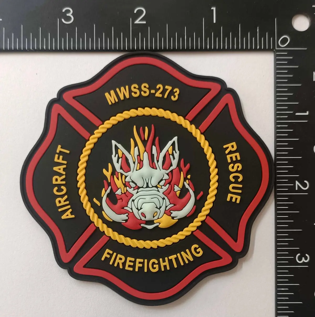 Official Mwss-273 Aircraft Rescue Firefighting Patch 1