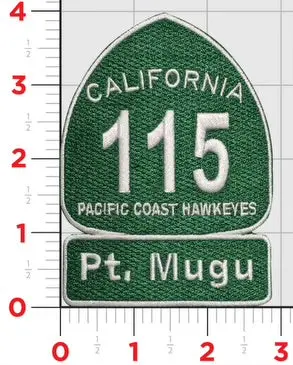 Official Vaw-115 Liberty Bells Pch Point Mugu Pacific Coast Hawkeyes Patch 1