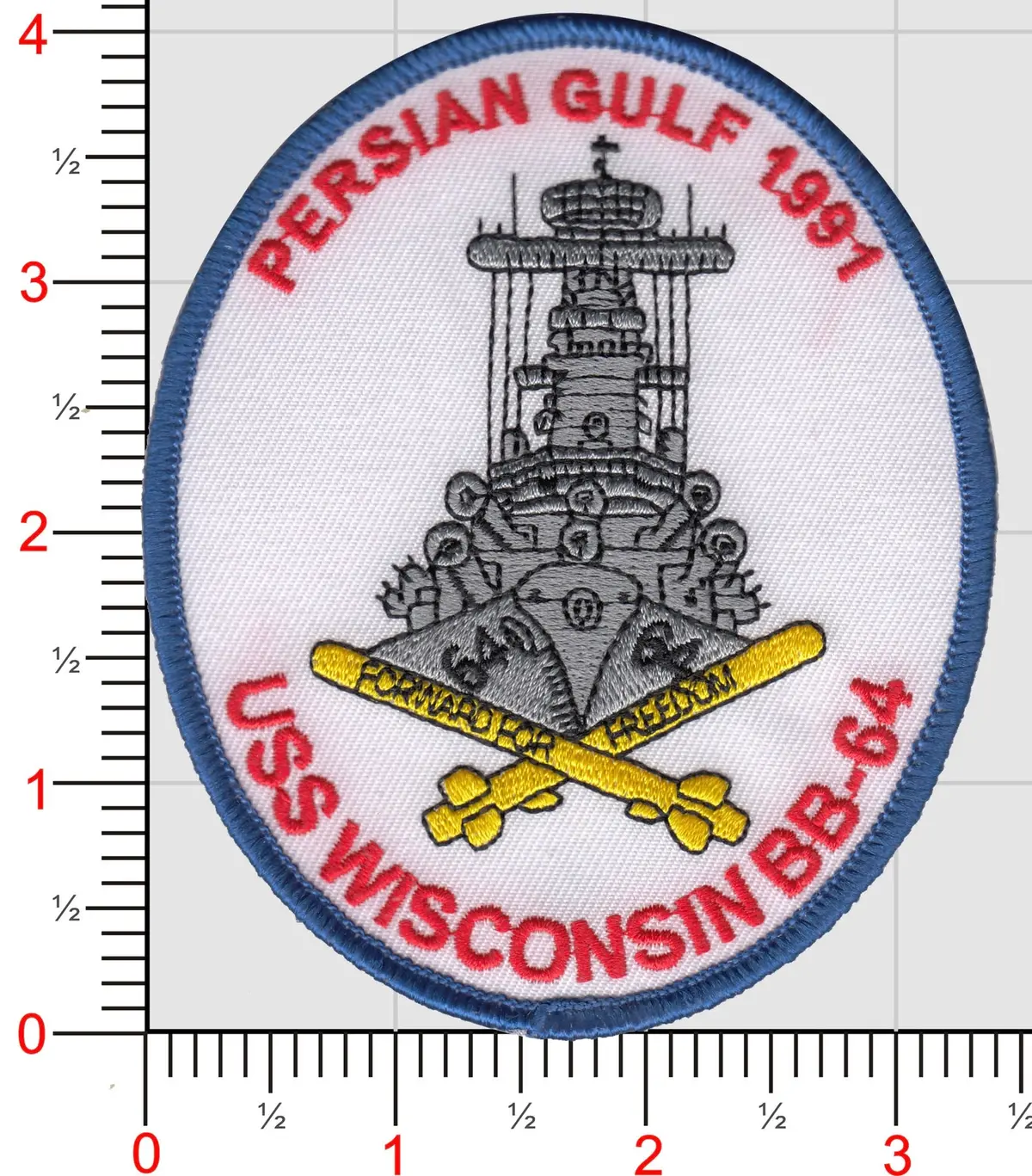 Uss Wisconsin-Desert Storm Patch 1