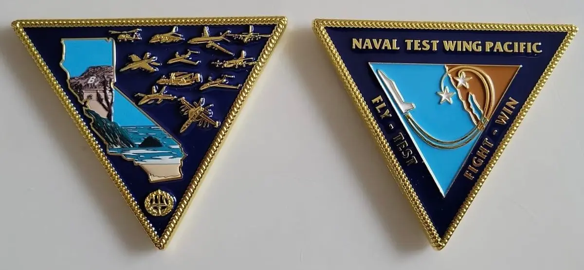 Official Naval Test Wing Pacific Ntwp Coin 1