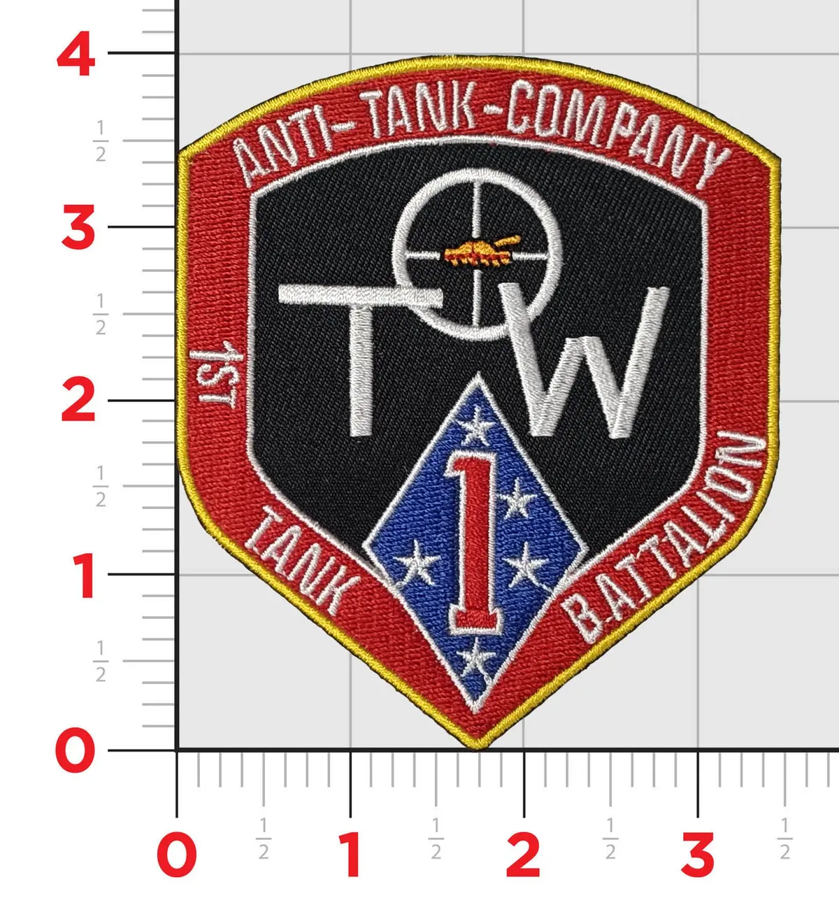 Officially Licensed 1St Tank Bn Tow Company Patch 1