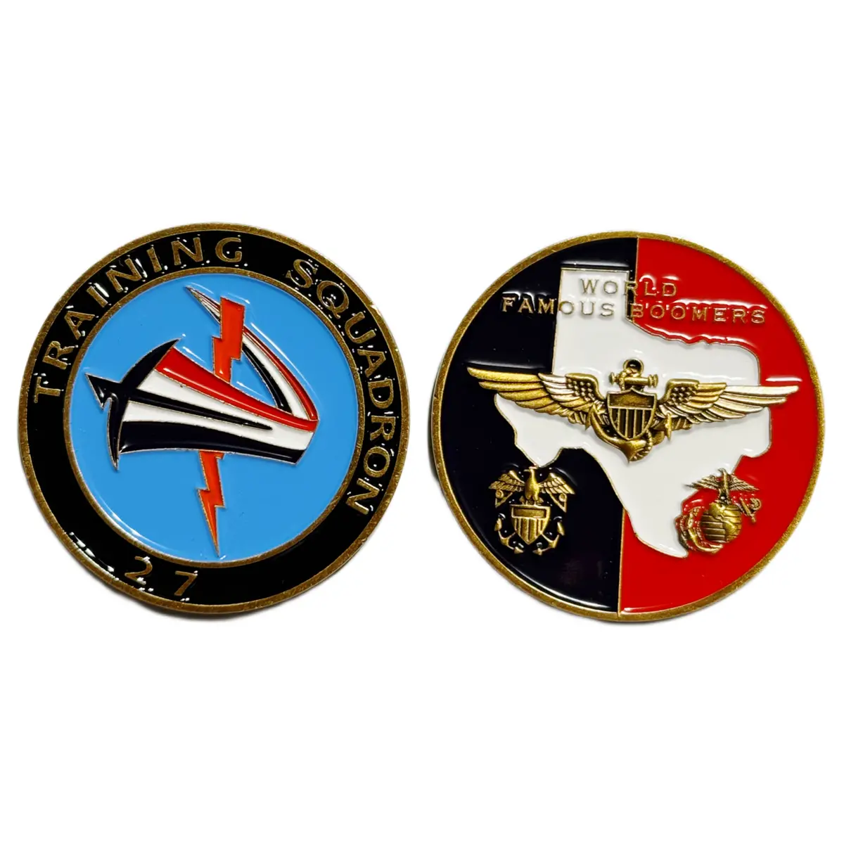 Officially Licensed Us Navy Vt-27 Boomers Coins 1
