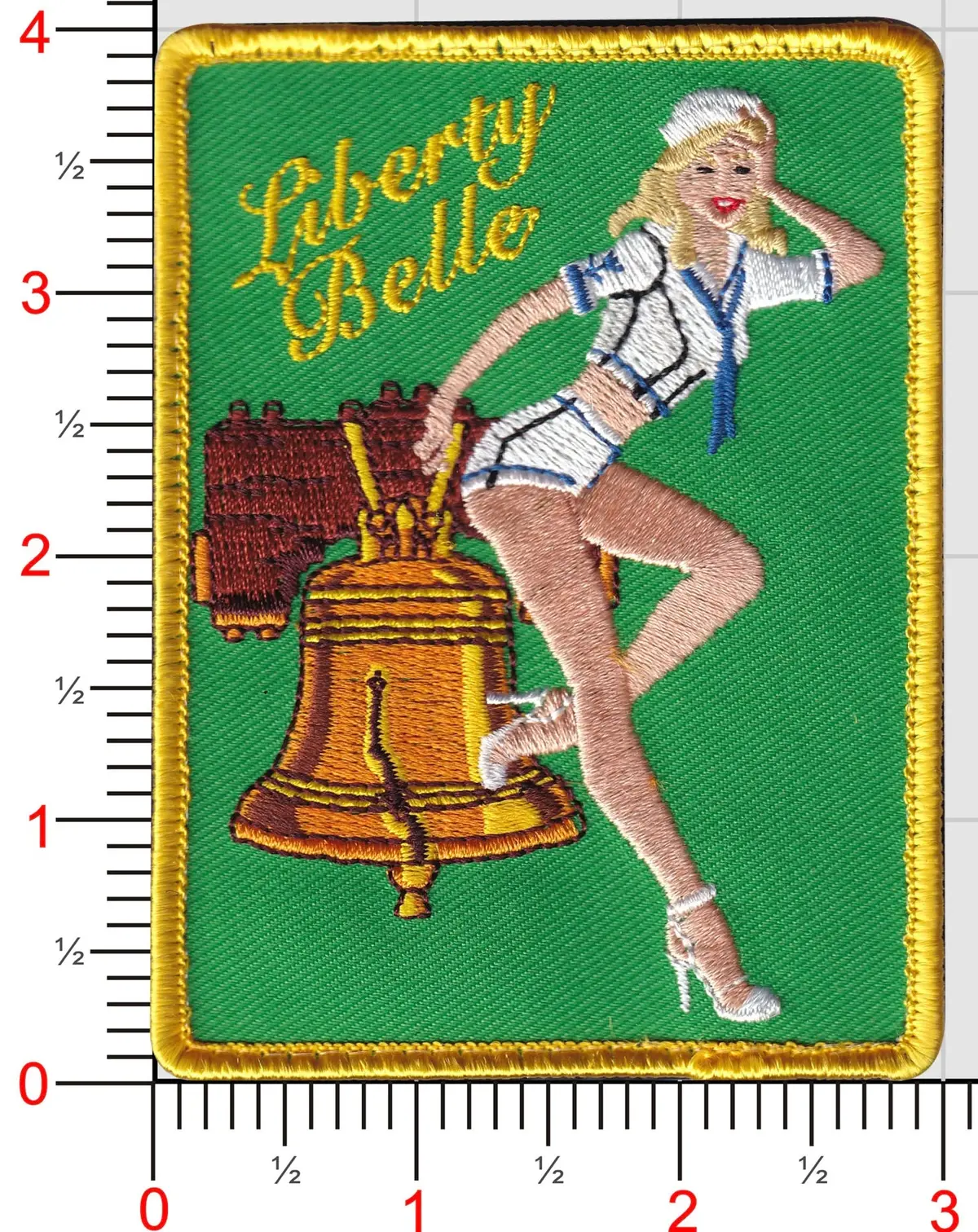 Official Us Navy Vaw-115 Liberty Bells Sailor Girl Patch 1