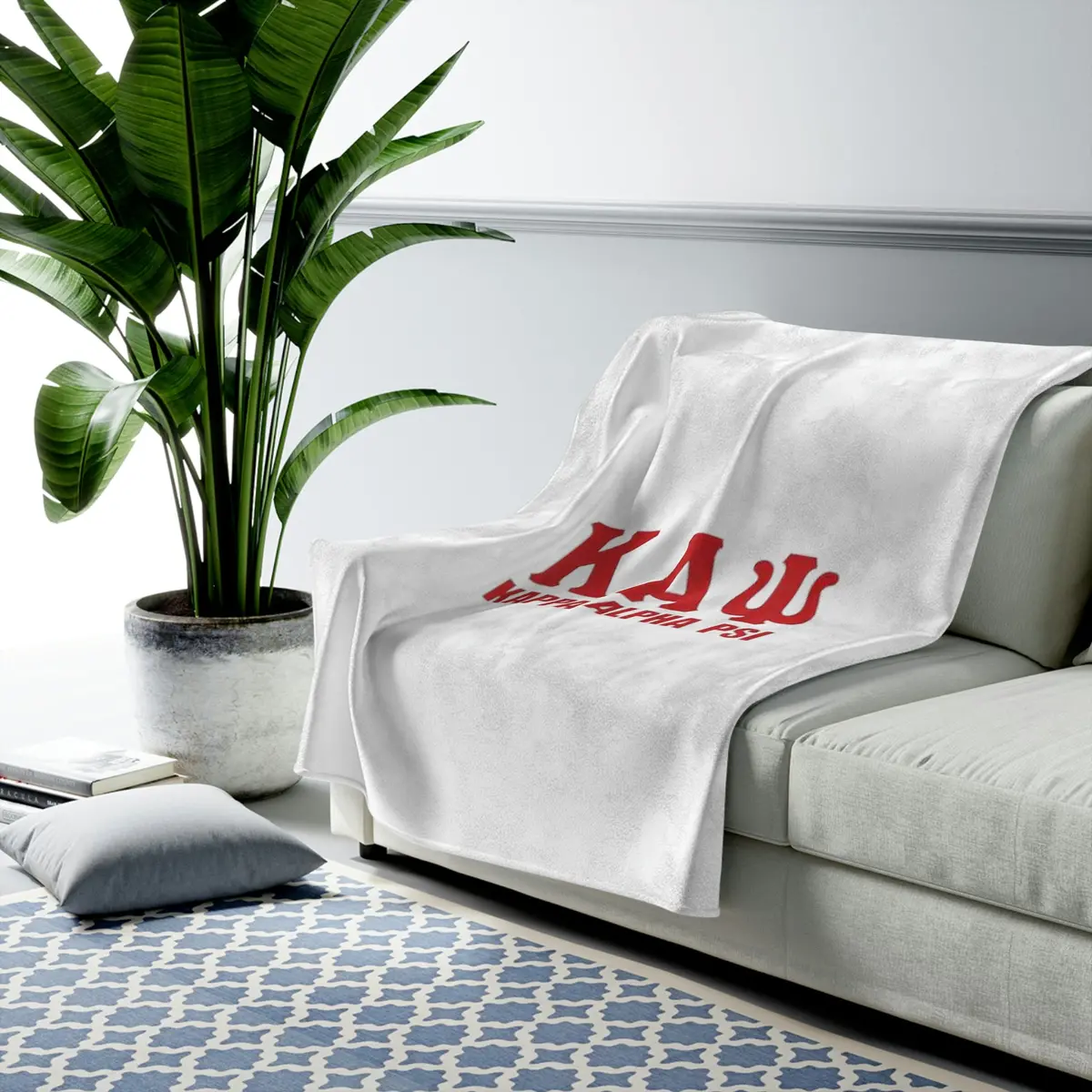 Kappa Alpha Psi Velveteen Plush Blanket 1