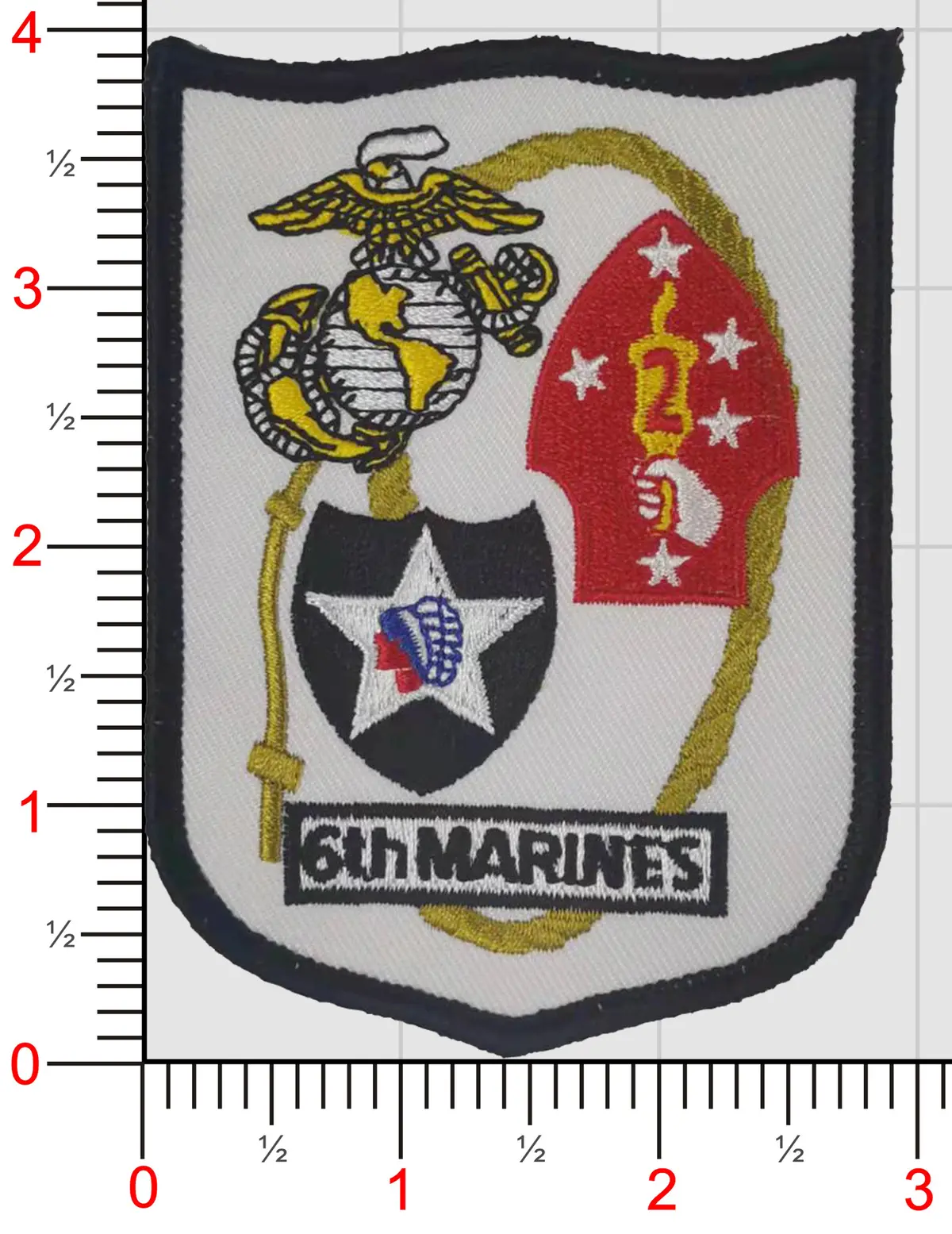 Officially Licensed Usmc 6Th Marines Patch 1