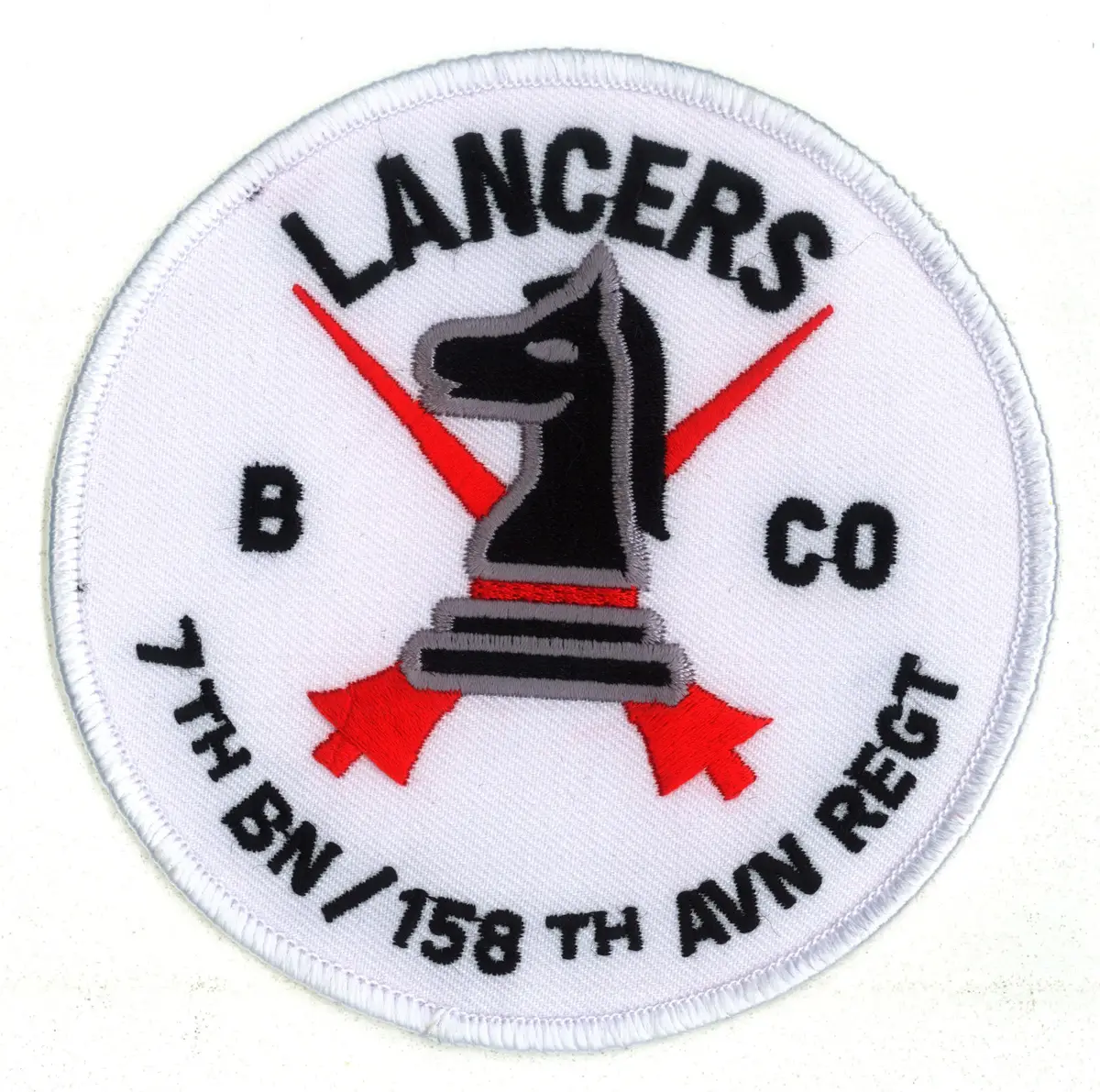 B Co 7/158Th Aviation Regiment Lancers Patch 1