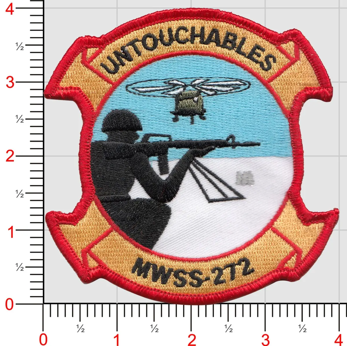 Officially Licensed Usmc Mwss-272 Untouchables Patch 1