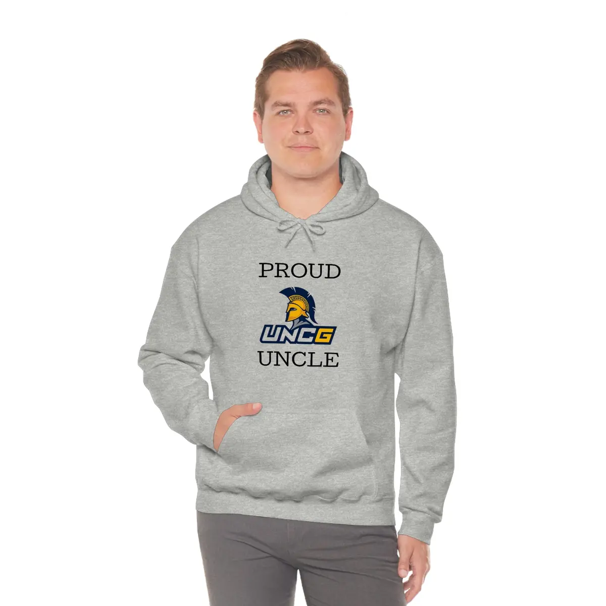 Proud Uncg Uncle Hooded Sweatshirt 1