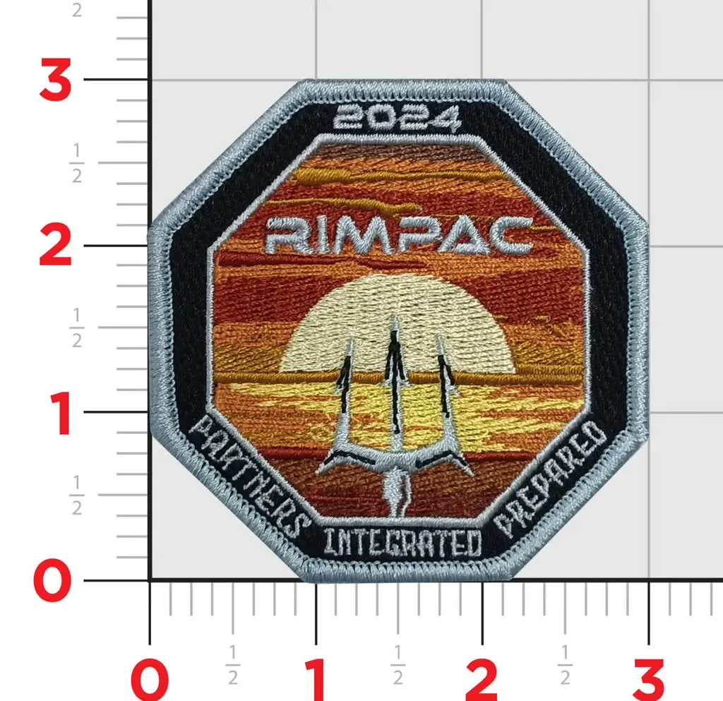 Officially Licensed Rimpac 2024 Shoulder Patch 1