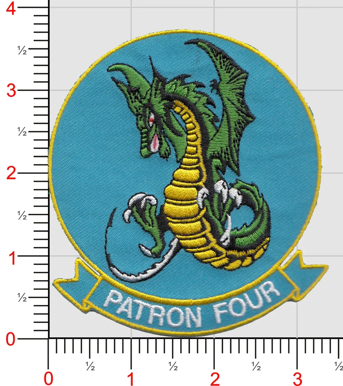 Officially Licensed Us Navy Vp-4 Skinny Dragons Patch 1