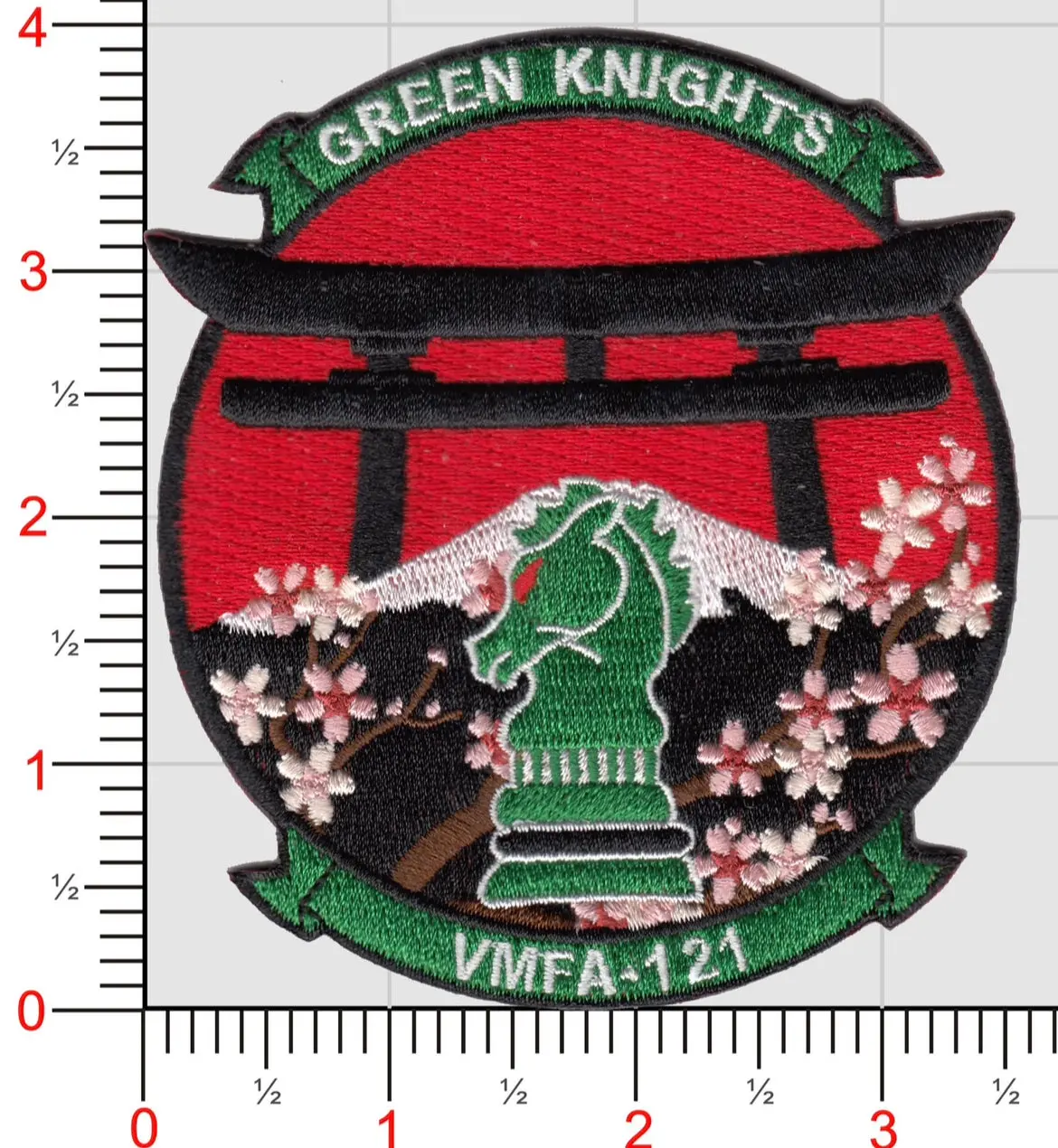 Official Vmfa-121 Green Knights Japan Patch 1