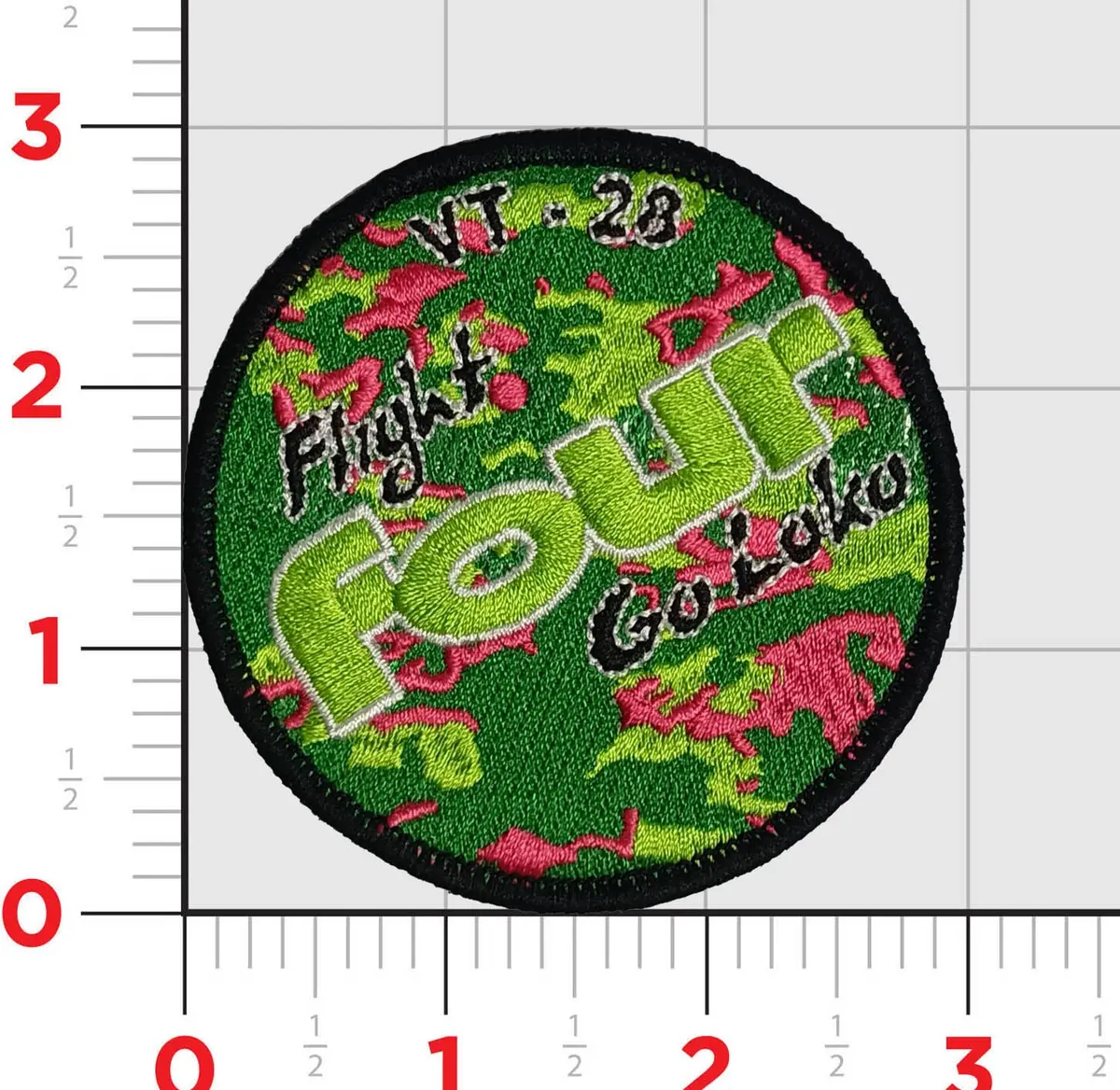 Official Vt-28 Rangers Flight Four Loko Shoulder Patch 1