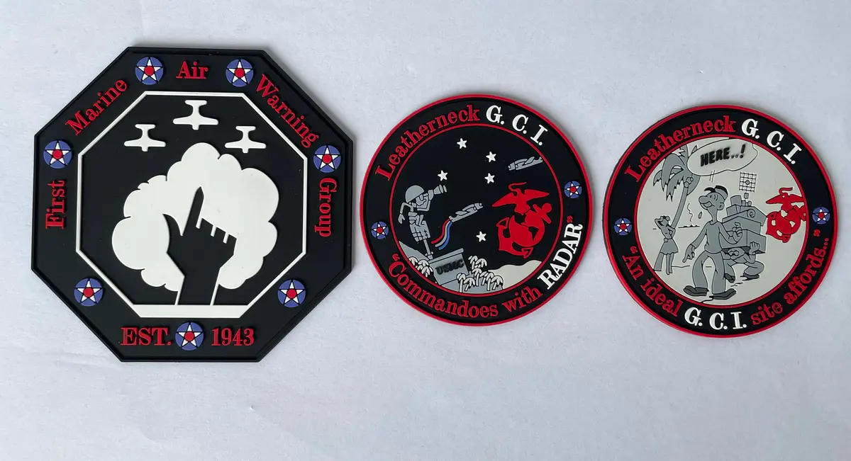 Official 1St Marine Air Warning Group Mawg Wwii Patches 1