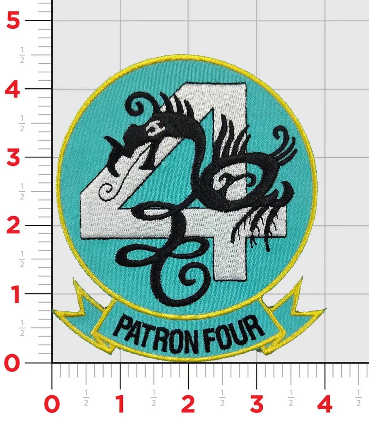 Officially Licensed Us Navy Vp-4 Skinny Dragons (Original) Patch 1