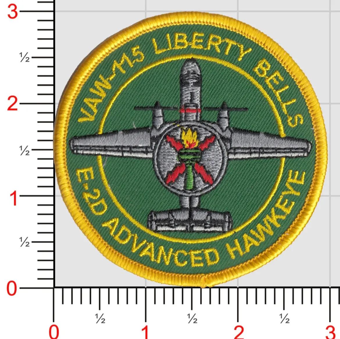 Official Vaw-115 Liberty Bells E-2D Hawkeye Shoulder Patch 1