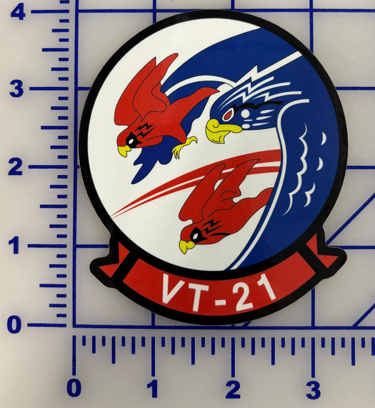 Officially Licensed Us Navy Vt-21 Redhawks Sticker 1