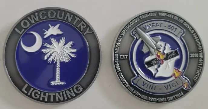 Officially Licensed Vmfat-501 Warlords Coin 1