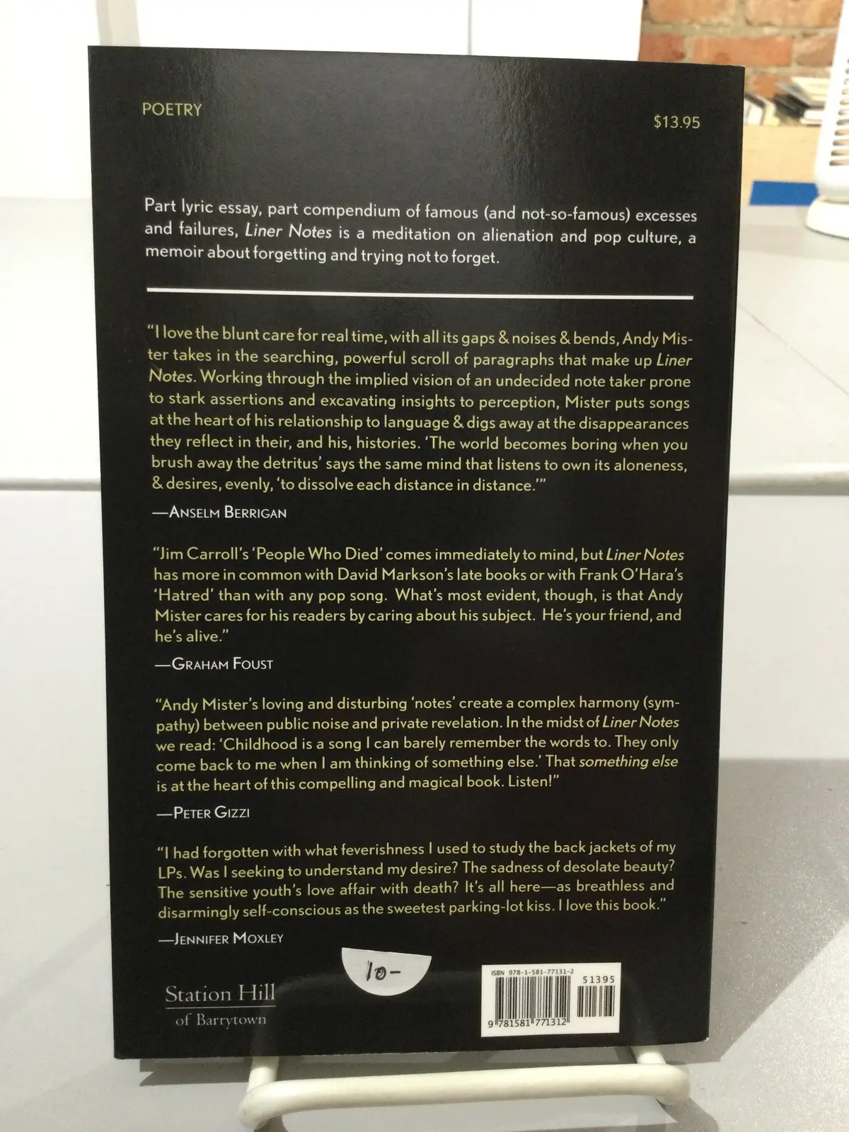 Mister, Andy: Liner Notes [Used Paperback] 1