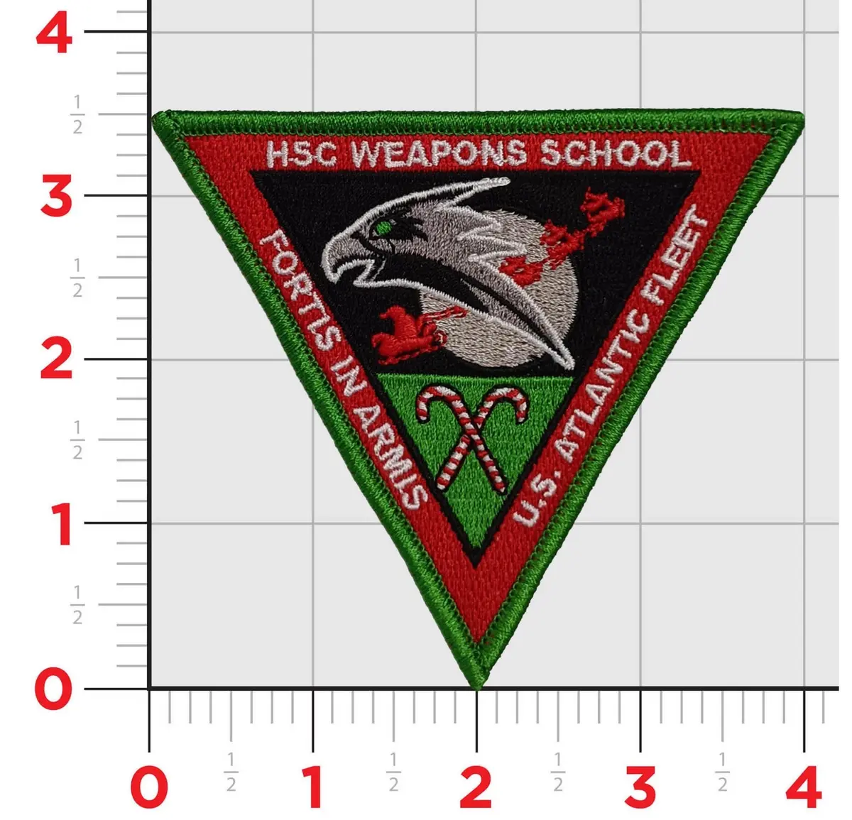 Official Us Navy Hscwsl Weapons School Atlantic Christmas Patch 1