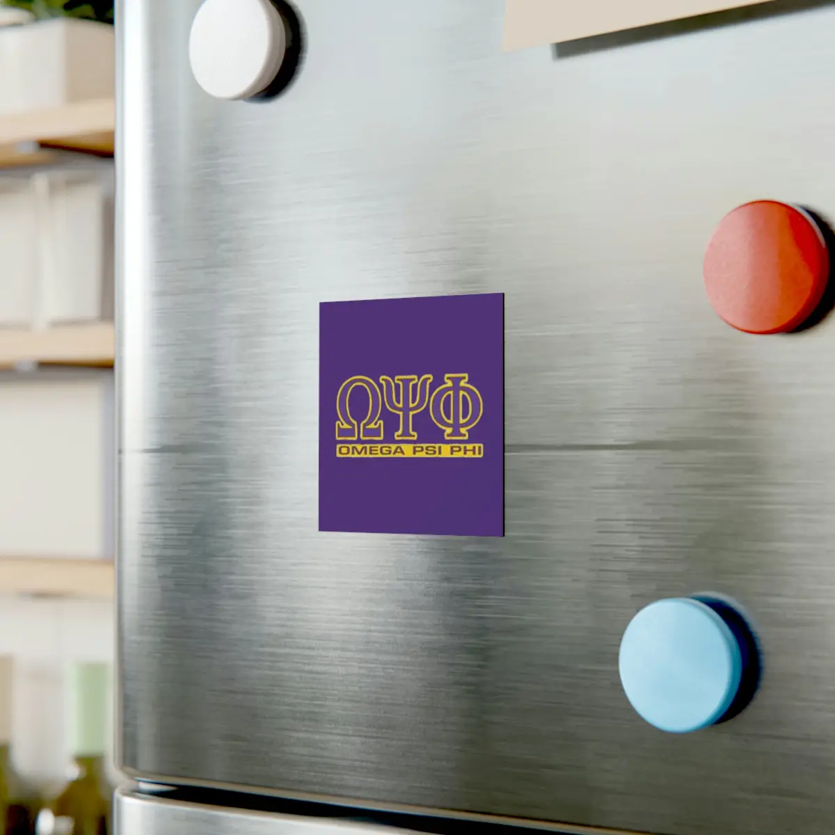 Omega Psi Phi Square Magnet 1