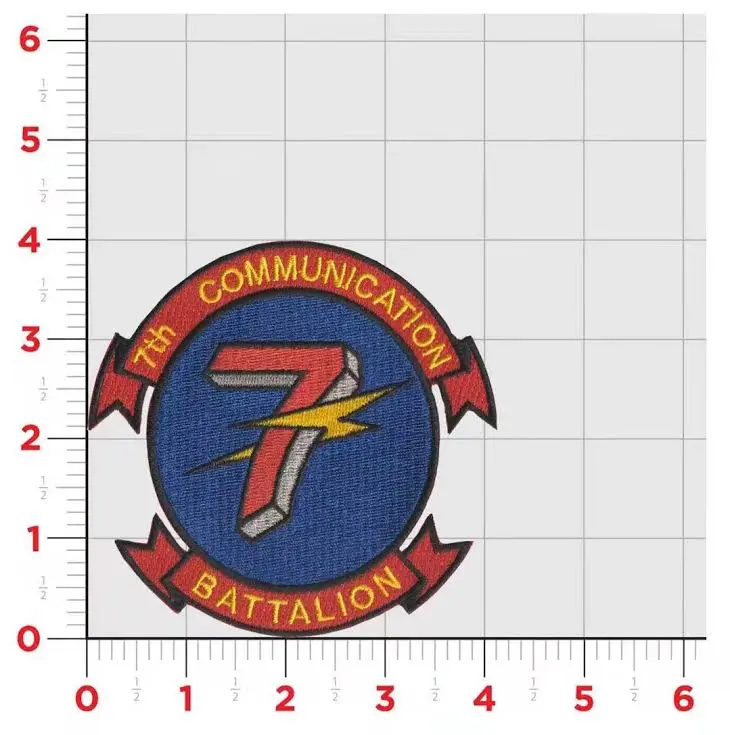 Officially Licensed Usmc 7Th Communication Battalion Patch 1