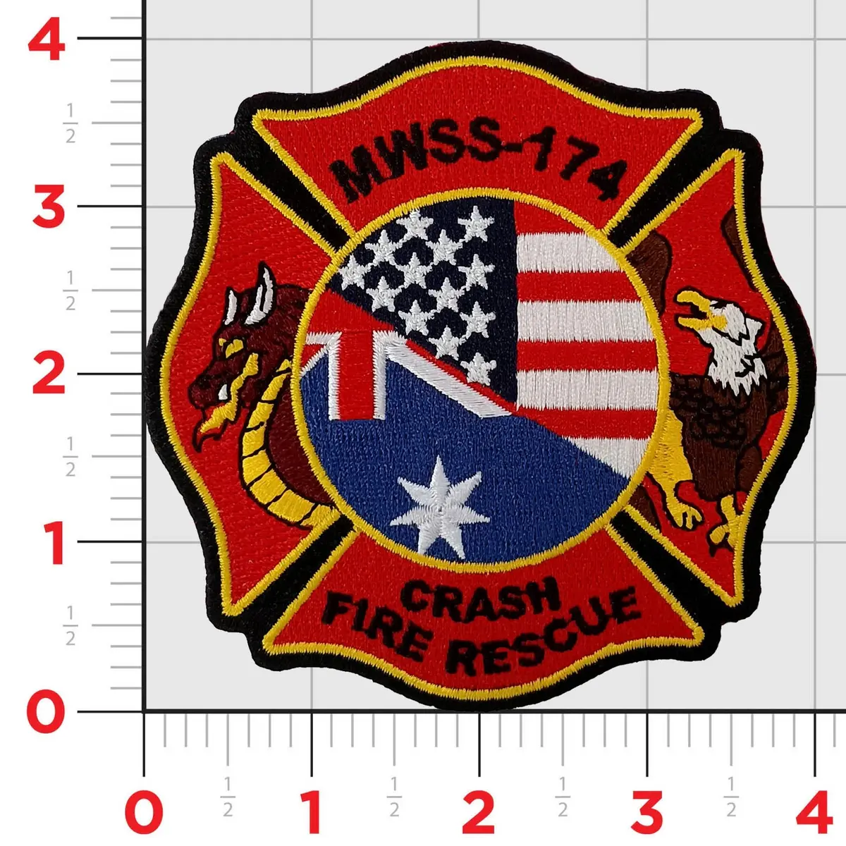 Official Mwss-174 Crash Fire Rescue Patch 1