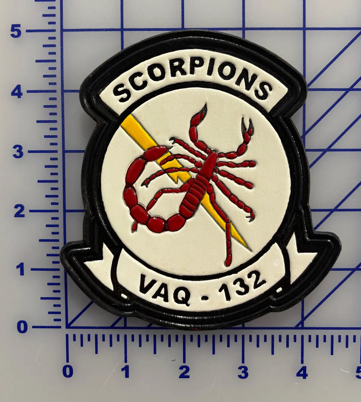 Officially Licensed Vaq-132 Scorpions Leather Patch 1