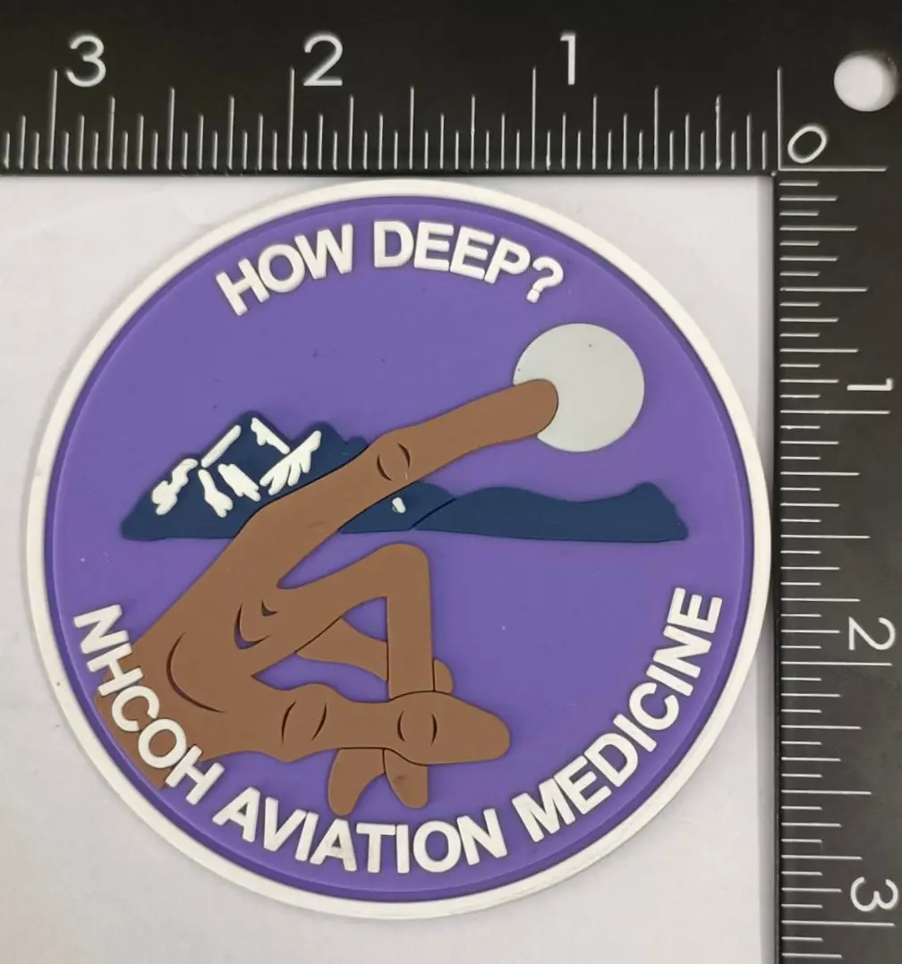 Official Nhoh Aviation Medicine Flight Doc How Deep Shoulder Patch 1