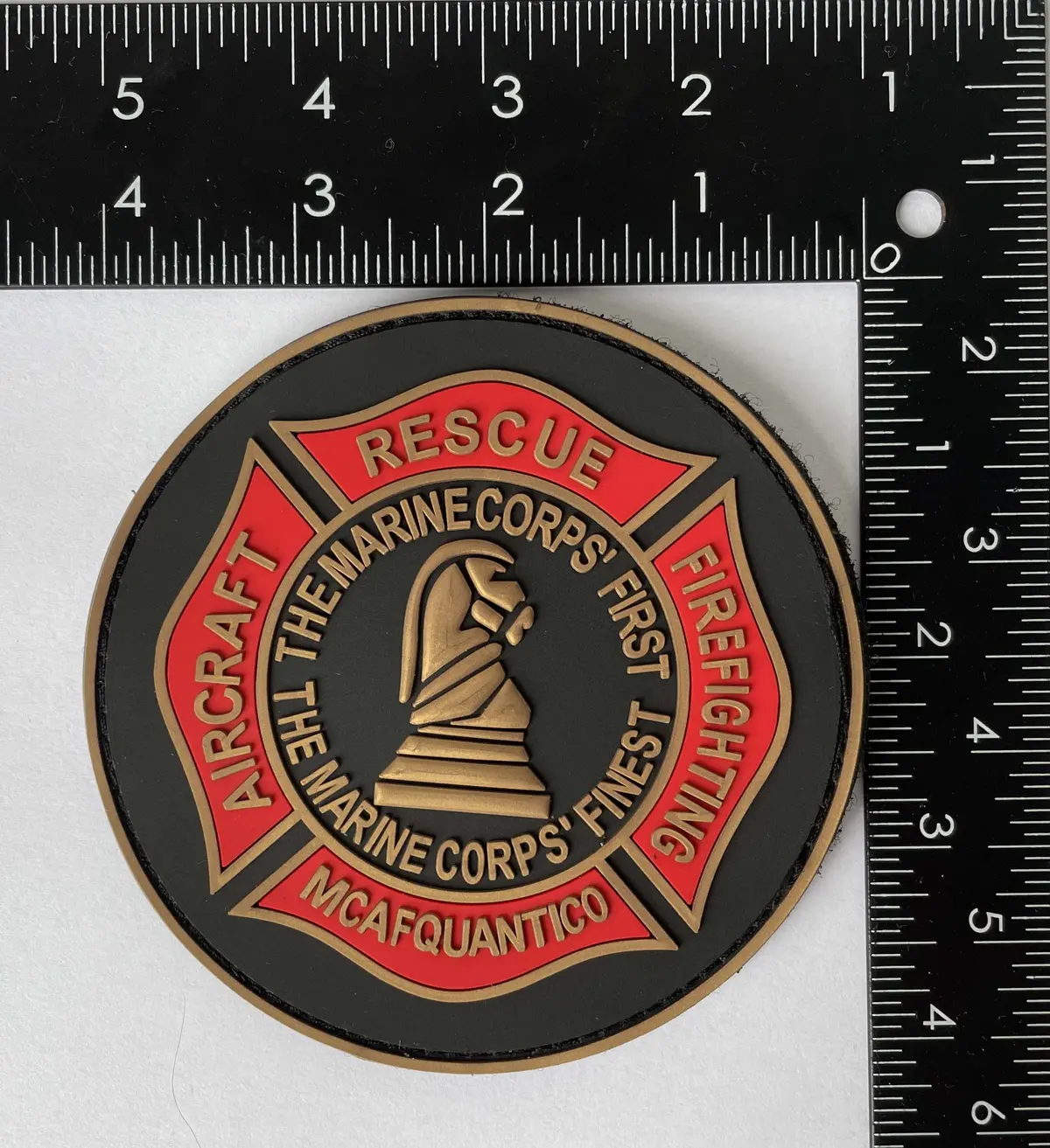 Officially Licensed Usmc Crash Crew Mcaf Quantico Patch 2