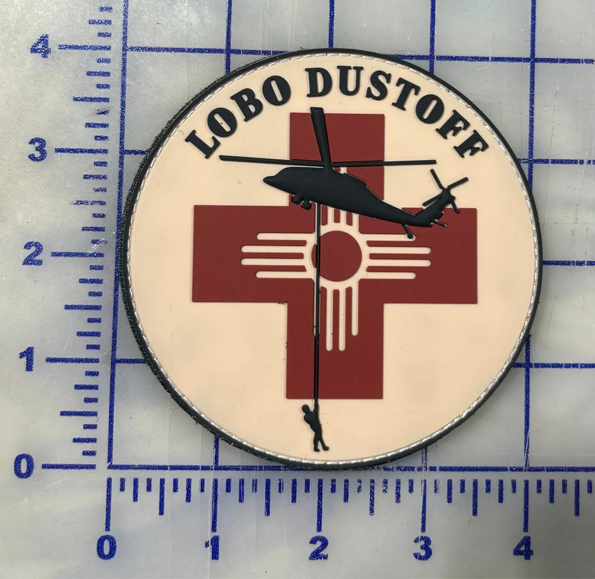 Official Us Army G Co 1-168Th Lobo Dustoff Aviation New Mexico Army National Guard Pvc Patch 1