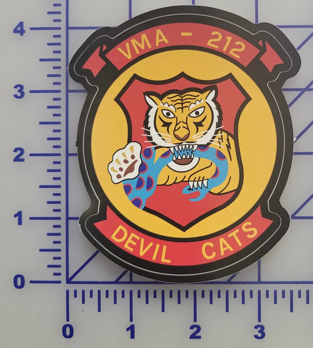Officially Licensed Usmc Vma-212 Devil Cats Sticker 1